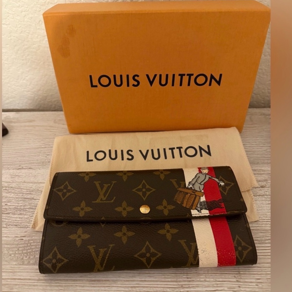 Louis Vuitton Limited Edition Monogram Groom Sarah wallet